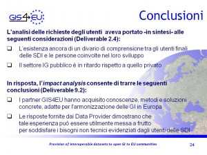 GIS4EU WP9-2 Genova Conclusioni1