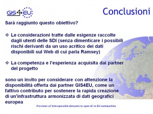 GIS4EU WP9-2 Genova Conclusioni5